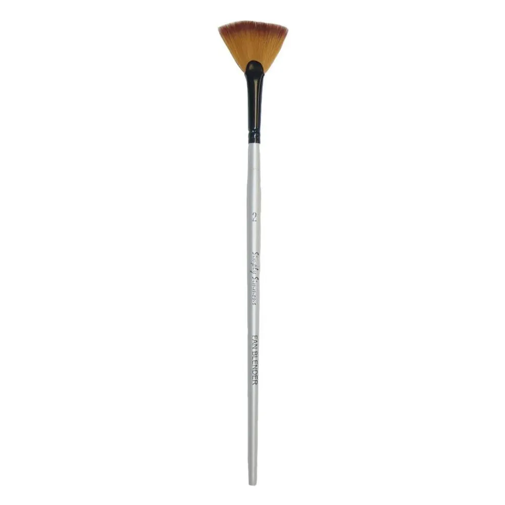 Simply Simmons Brushes - Short Handled Synthetic Fan Blender