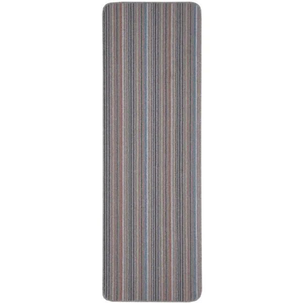 Stockholm Grey/Clay Washable Mat