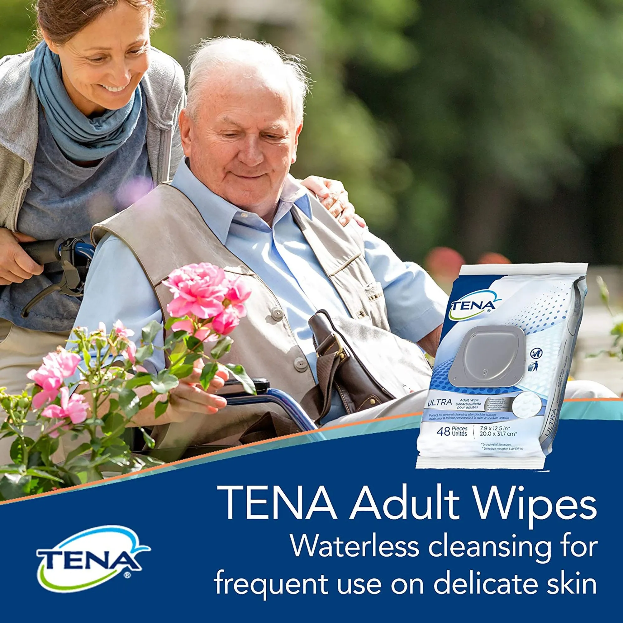 Tena UltraFlush Flushable Personal Wipes