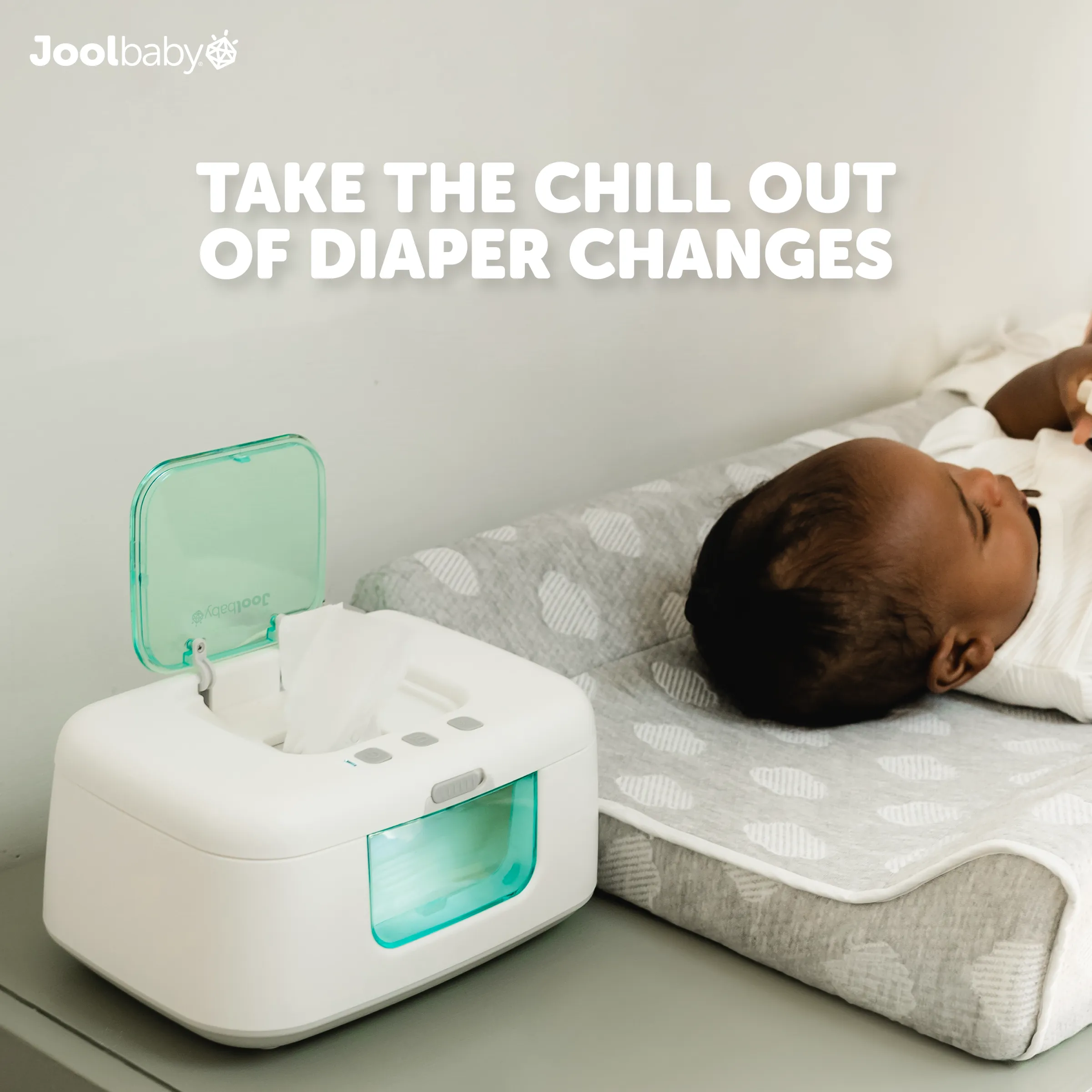 TinyBums Baby Wipe Warmer with LED nightlight