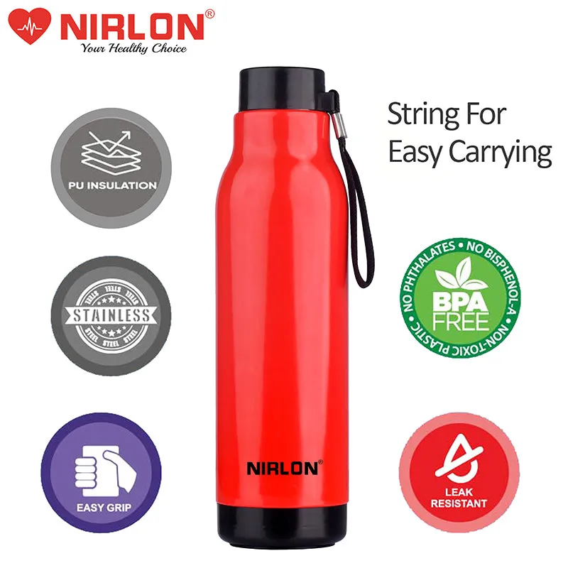 Viora Water Bottle (Red) - 480 ML